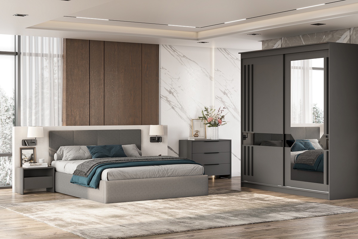 Односпальная или двухъярусная кровать чердак Duoletto, поперечного монтажа без м